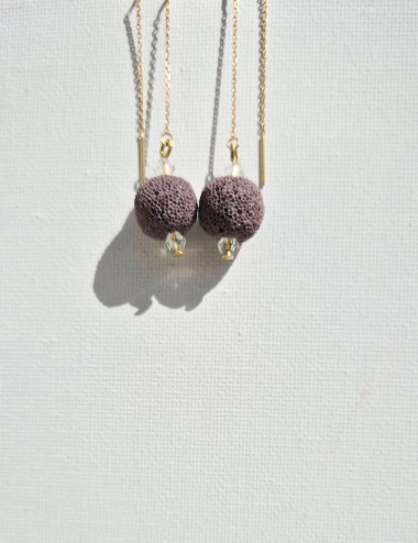 Boucles d'oreilles - PLUTON